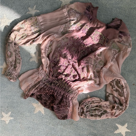 Vintage Roberto Cavalli Blouse | Purple | S - Picture 2 of 6